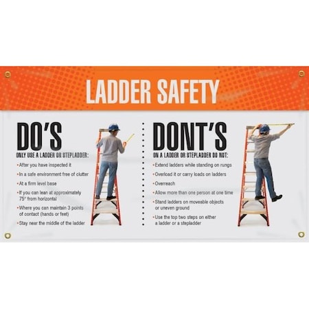 Accuform 5S MOTIVATIONAL BANNER LADDER SAFETY MBR465 MBR465